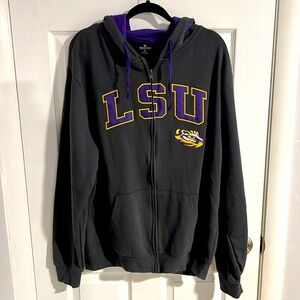 Men’s LSU tigers Hoodie Sweater, Colosseum, Size XL, Gray
